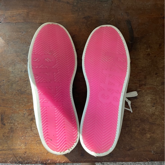 P448 size 40 white and silver faux-fur sneakers - Picture 4 of 9